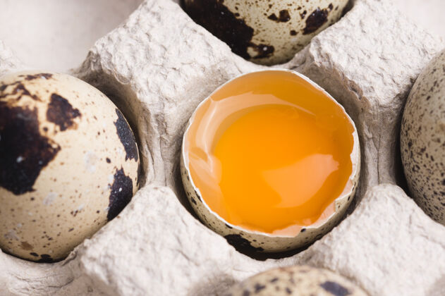 膳食鹌鹑蛋随机排列 蛋黄用纸板包装平铺复活节健康