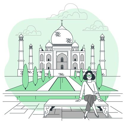 旅游Agra？概念图旅游度假地标