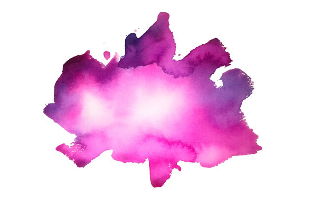 阴影手绘粉色水彩画染色质感滴效果污渍
