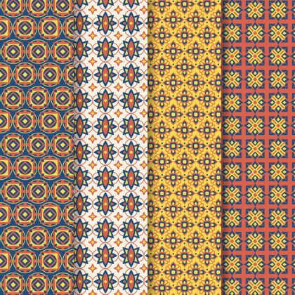 收藏平面装饰阿拉伯图案收藏套装分类平面