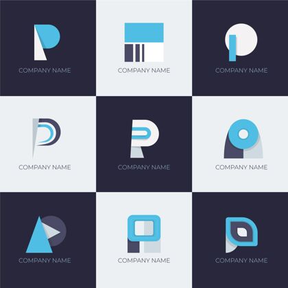 集合平面设计p标志模板集合平面设计企业品牌