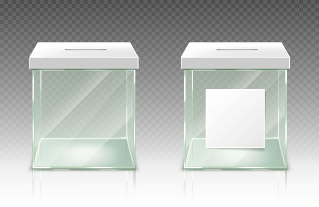 透明空捐款箱玻璃塑料选票容器案例机密民主党