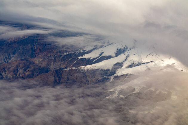 山高山航空摄影景观自然天气