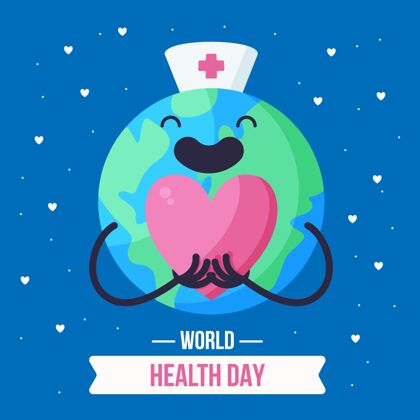 世界卫生日世界卫生日插图平面4月7日医学