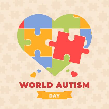 4月2日平面世界孤独症意识日插画自闭症意识国际自闭症谱系障碍