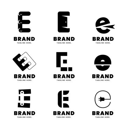 品牌字母e标志集合E标志收集标志