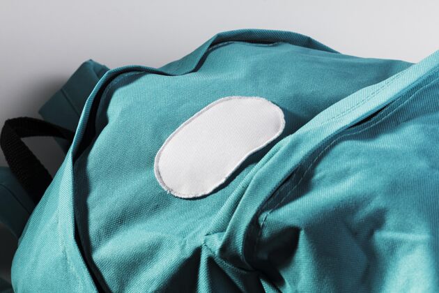 补丁布衣服补丁模拟蓝色背包采购产品模型衣服背包