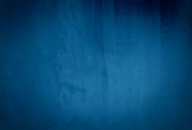 石膏复古格伦蓝色混凝土纹理工作室墙壁背景 带渐晕图地板艺术颗粒