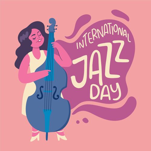 爵士乐平面国际爵士日插画活动音乐节庆典