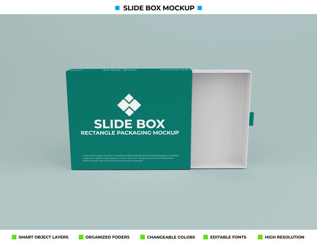 模型幻灯片框模型隔离软彩色背景盒子模型盒子3d渲染