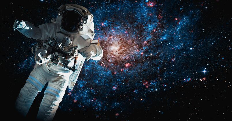 外太空宇航员宇航员在为空间站工作时进行太空行走宇宙太阳系火箭