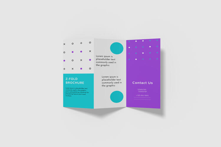 传单折叠手册模型设计隔离身份小册子页