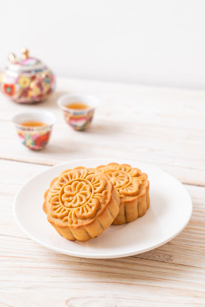 美食中秋月饼团圆蛋糕甜