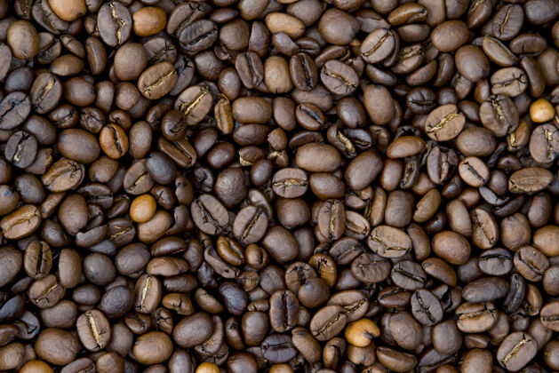 配料烤咖啡豆 可以作为背景水平充分大