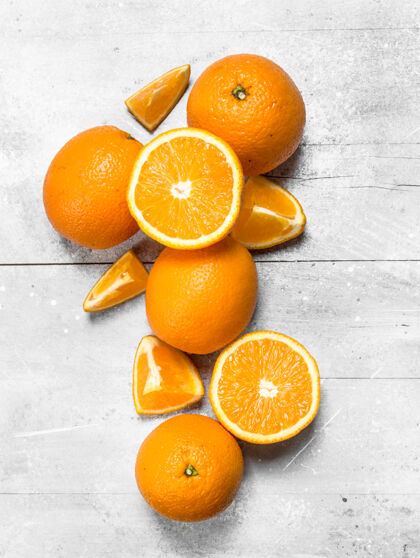 多汁一整片橙子有机维生素素食