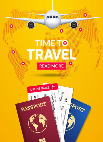 行李旅游设计商务旅行提供概念说明旅游护照机票