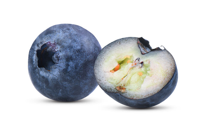 水果蓝莓隔离蓝莓食品宏