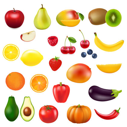 健康收集新鲜水果营养套餐食物