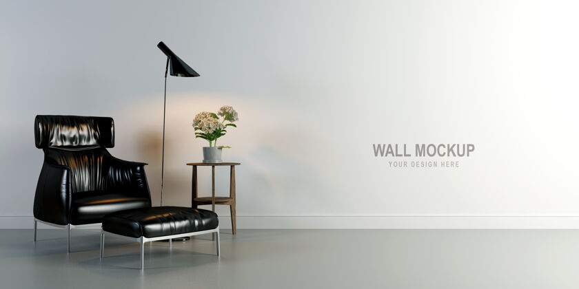 模型室内客厅墙壁模型设计在三维渲染客厅室内家具