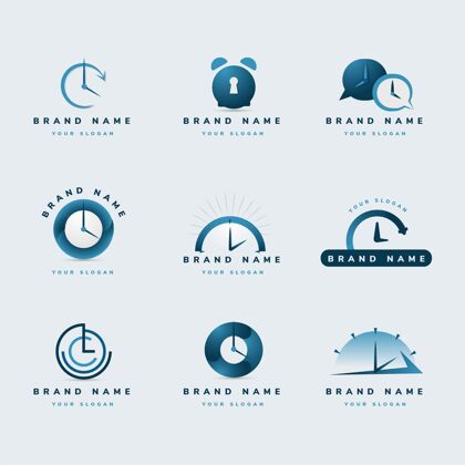 公司创意手表标志模板标识企业企业标识