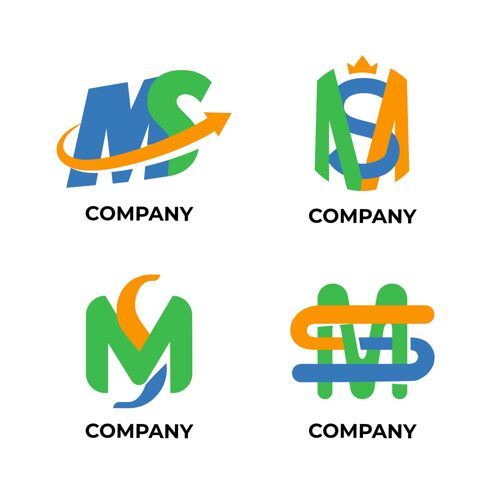 品牌平面设计ms标志系列标识平面设计公司