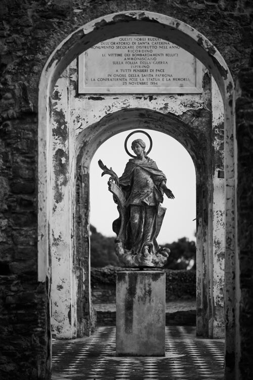 废墟圣凯瑟琳宗教单色拱门
