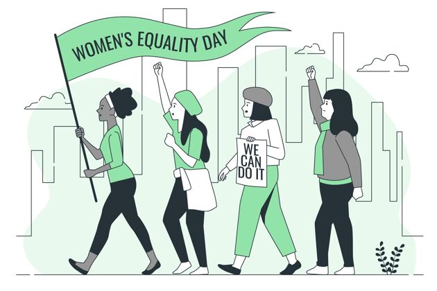 权利妇女平等日概念图女性平等女性平等日抗议