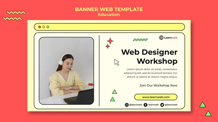 设计网页设计工作坊横幅模板程序工作坊技术