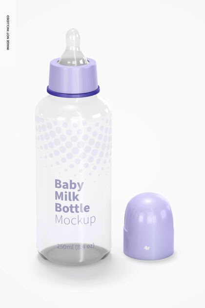包装婴儿奶瓶模型 前视图奶瓶模型新生儿