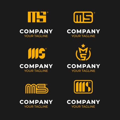 企业标识平面设计ms标志集企业标识标识公司