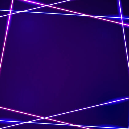 框架深紫色背景上的粉红色霓虹灯框架复制空间发光框架海军蓝