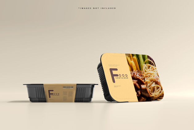 极简主义大尺寸食品容器模型膳食清洁筷子