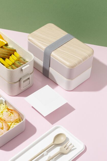 营养日本便当盒组成食品膳食小吃