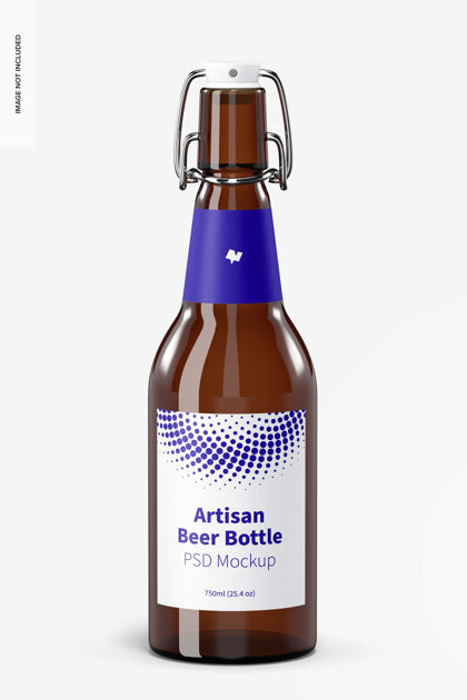 玻璃瓶工匠啤酒瓶模型标签设计瓶子模型