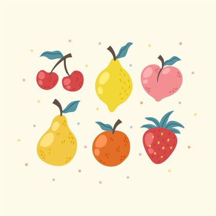食品手绘水果系列收藏健康套装
