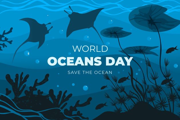活动平面世界海洋日插图地球海洋日世界海洋日