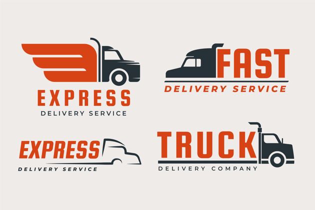 设置一套平面设计卡车标志公司卡车标识企业