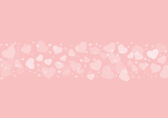 白天粉红色背景上的白色心形美丽插图完美的壁纸或背景婚礼心形背景