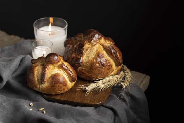 面包房传统死亡面包的安排烹饪面包面包