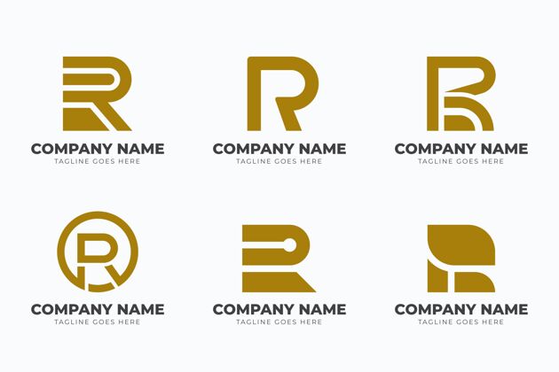 企业平面设计r标志模板集合包装品牌公司标志