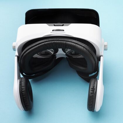 技术顶视图虚拟现实耳机虚拟现实模拟设备