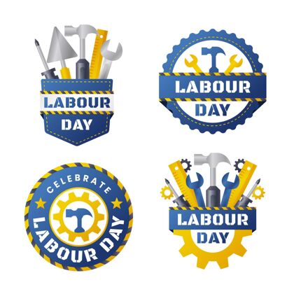 全球平劳动节标签收集徽章国际工人节包装