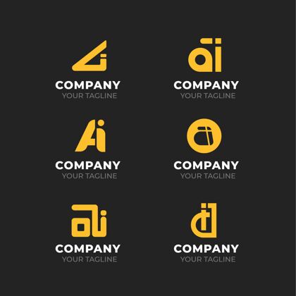 品牌平面设计ai标志模板集合企业标识公司标志