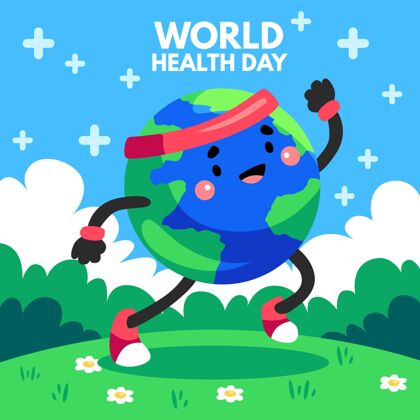 医疗保健手绘世界卫生日插图活动全球世界卫生日