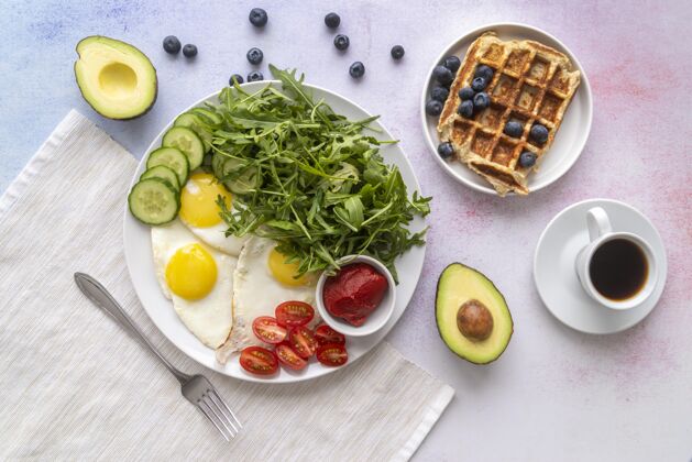 食物早餐的创意安排安排分类营养