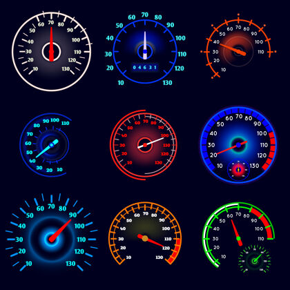 计数器汽车速度表设置圆圈标志设备