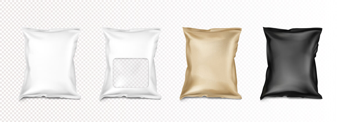 包装铝箔袋与明确的窗口和doypacks食品隔离饼干糖枕头