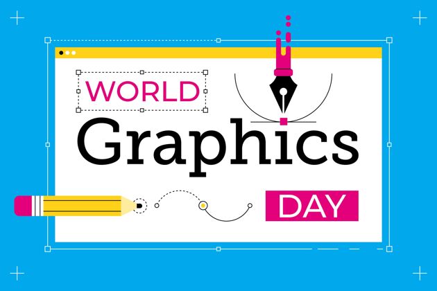 形状设计平面世界图形日插图全球平面4月27日