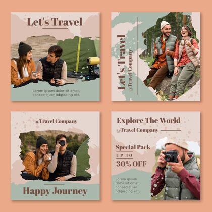 Instagram帖子旅行instagram帖子集目的地社交媒体旅游