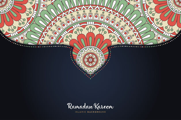 纺织品装饰美丽的背景几何圆元素卡里姆花卉印度